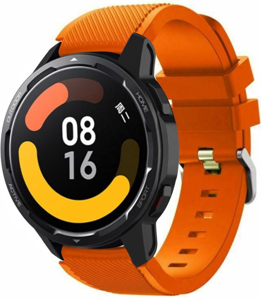 Strap-it Xiaomi Watch S1 Silikonarmband (Orange) Produktbild 