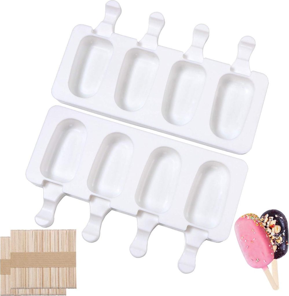 Siliconen Magnum Cakeform - Set von 2 - Flexibel und Antihaftbeschichtung - 25,1 x 14,1 x 6,4 cm