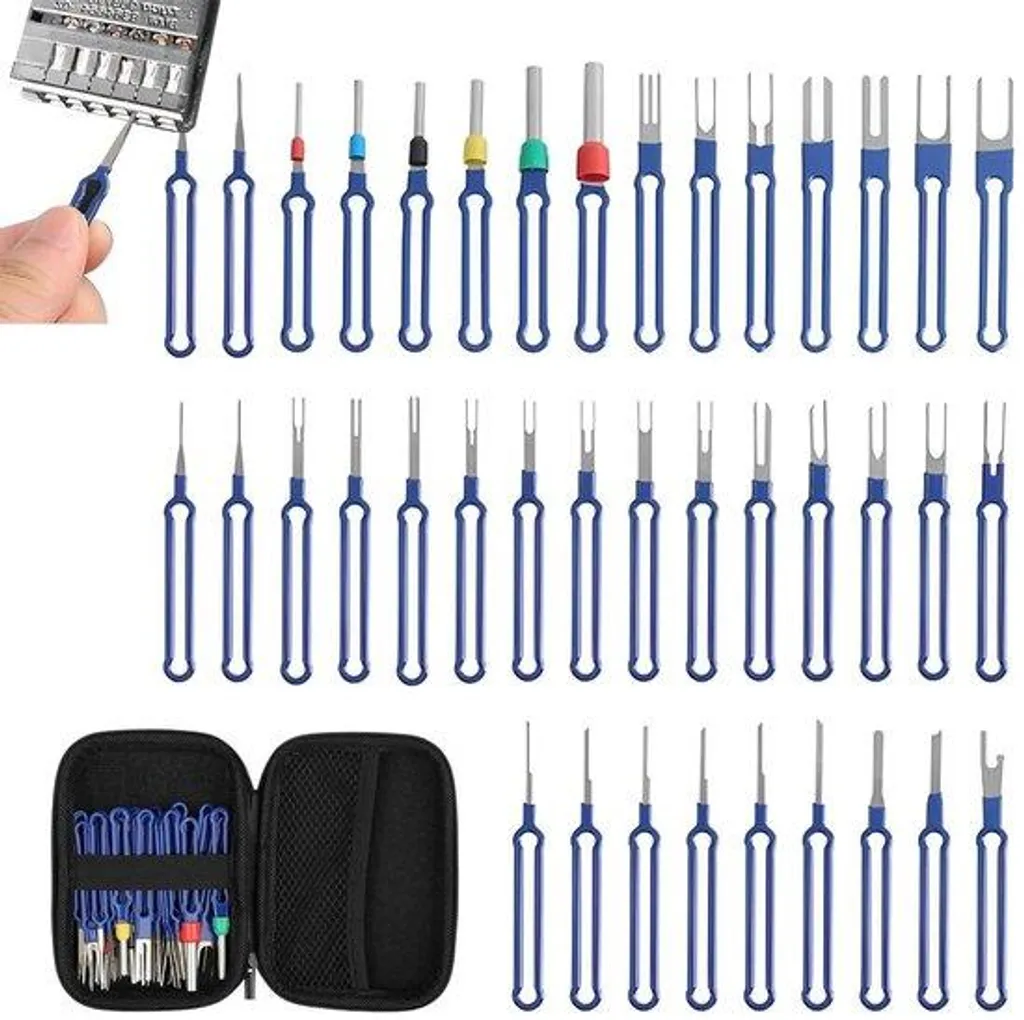 Kit outils de serrage câbles 41 pièces avec pince connecteur universel