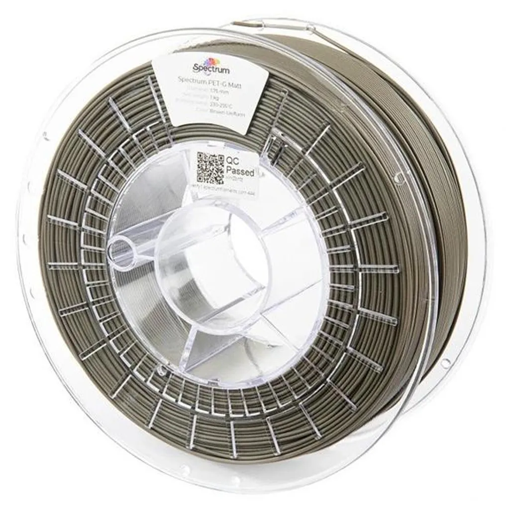 Filament PET-G mat brun Spectrum 80551 anti-reflet 1,75mm bobine 1kg