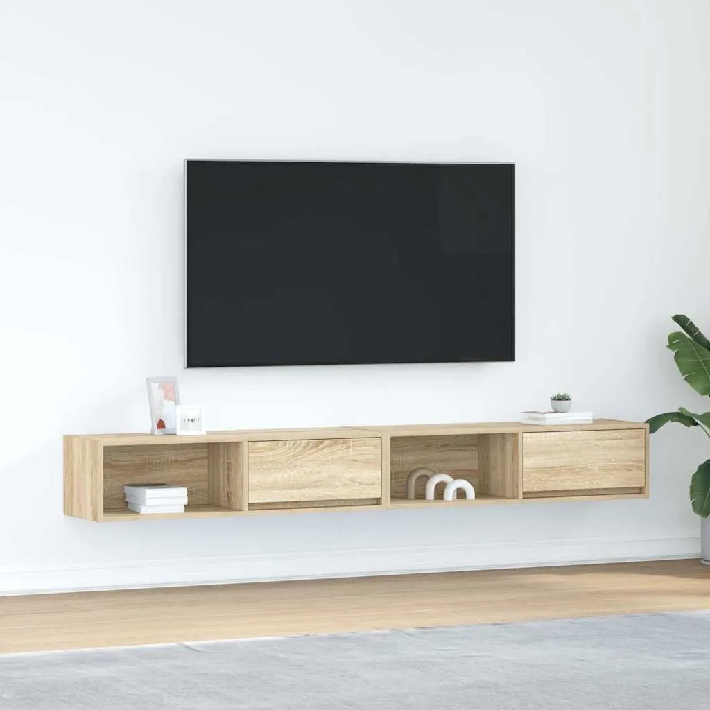 Mobile TV Maison Exclusive Rovere Sonoma: Eleganza Sospesa 2pz