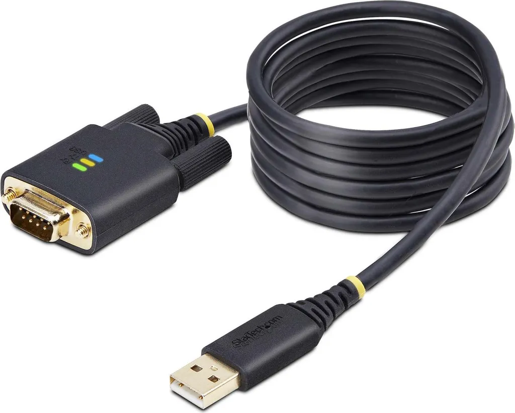 Câble Convertisseur USB vers RS232 DB9 Mâle de 2m pour Liaison Série