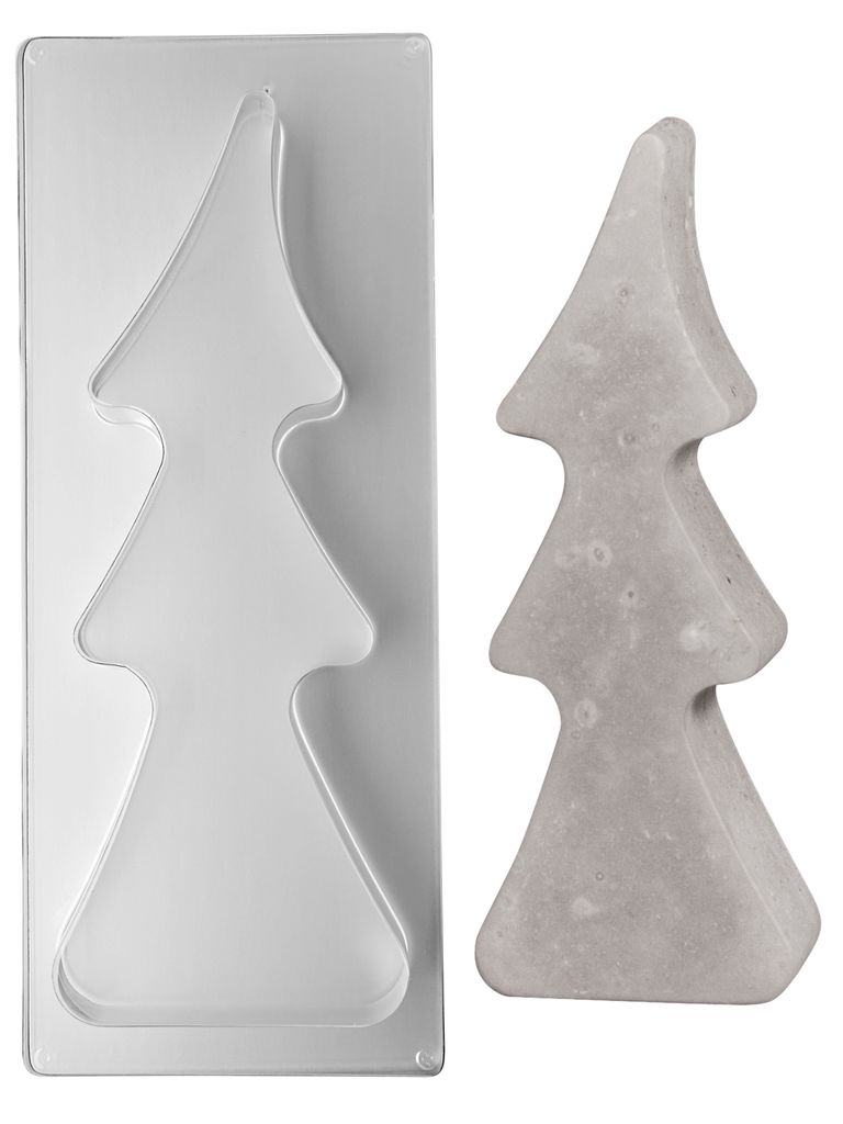 Rayher PET Gießform Tannenbaum, Tiefe bis 3cm 12,5x33cm, Tiefe 3,5cm