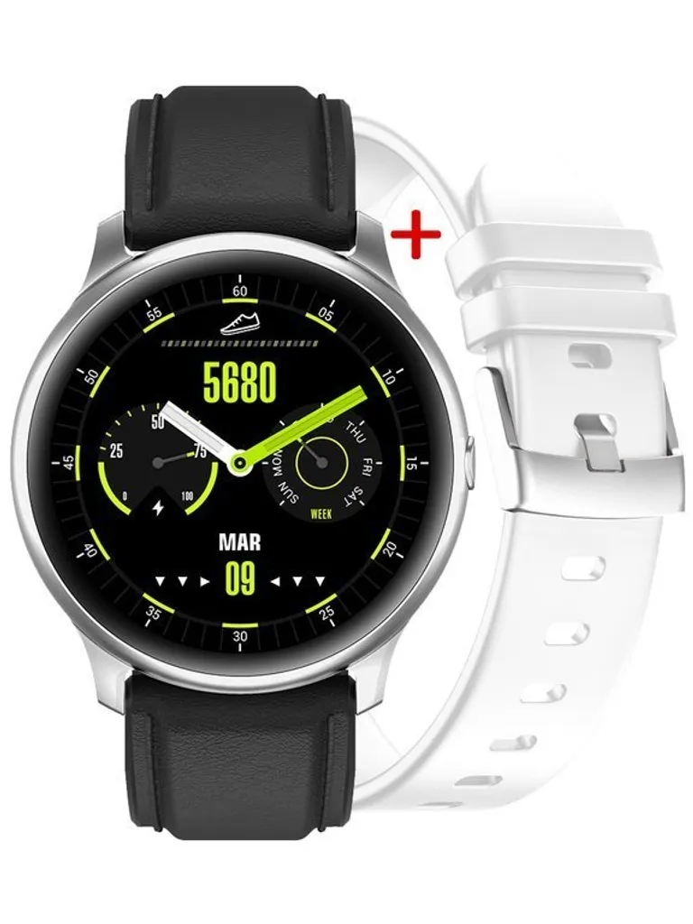 Montre connectée pour hommes G. Rossi Argent et Noir avec Bracelet Offert
