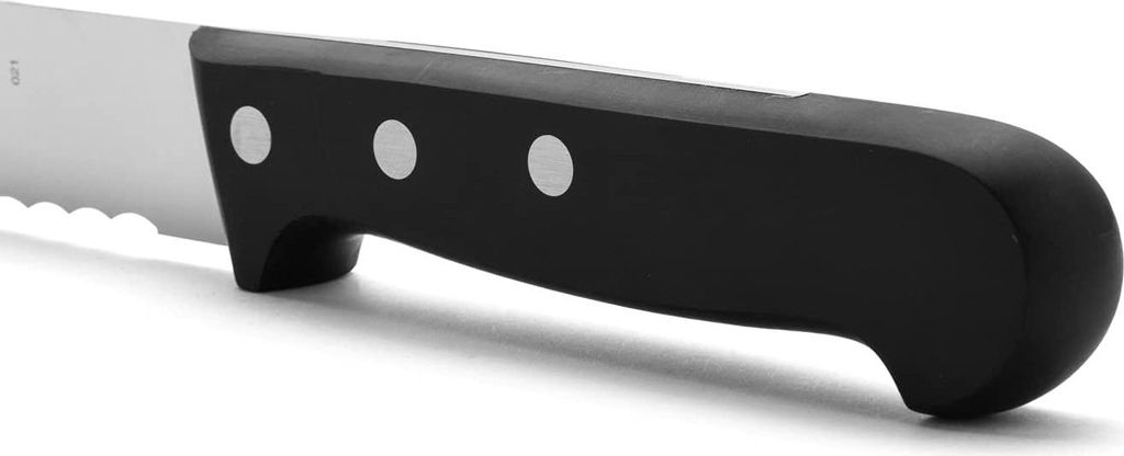 Brotmesser 254 cm - Klinge aus Nitrum-Edelstahl - Großes Schneidevermögen - Täglicher Hausgebrauch - Universelle Serie - Schwarz