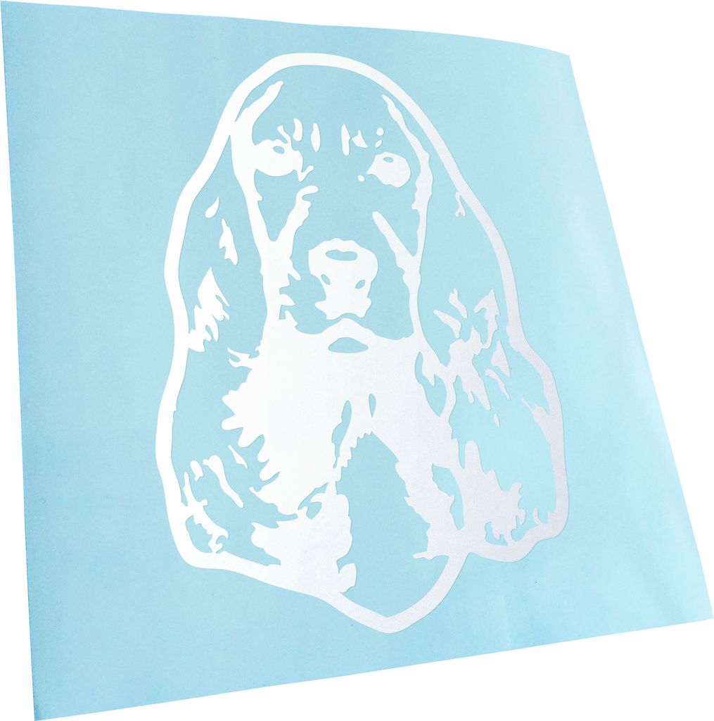 Kiwistar - Autoaufkleber - Cocker spaniel Hund - Gold - 60x43cm - Aufkleber für Auto, Laptop, Fahrrad, LKW, Motorrad mehrfarbig JDM Decal Racing