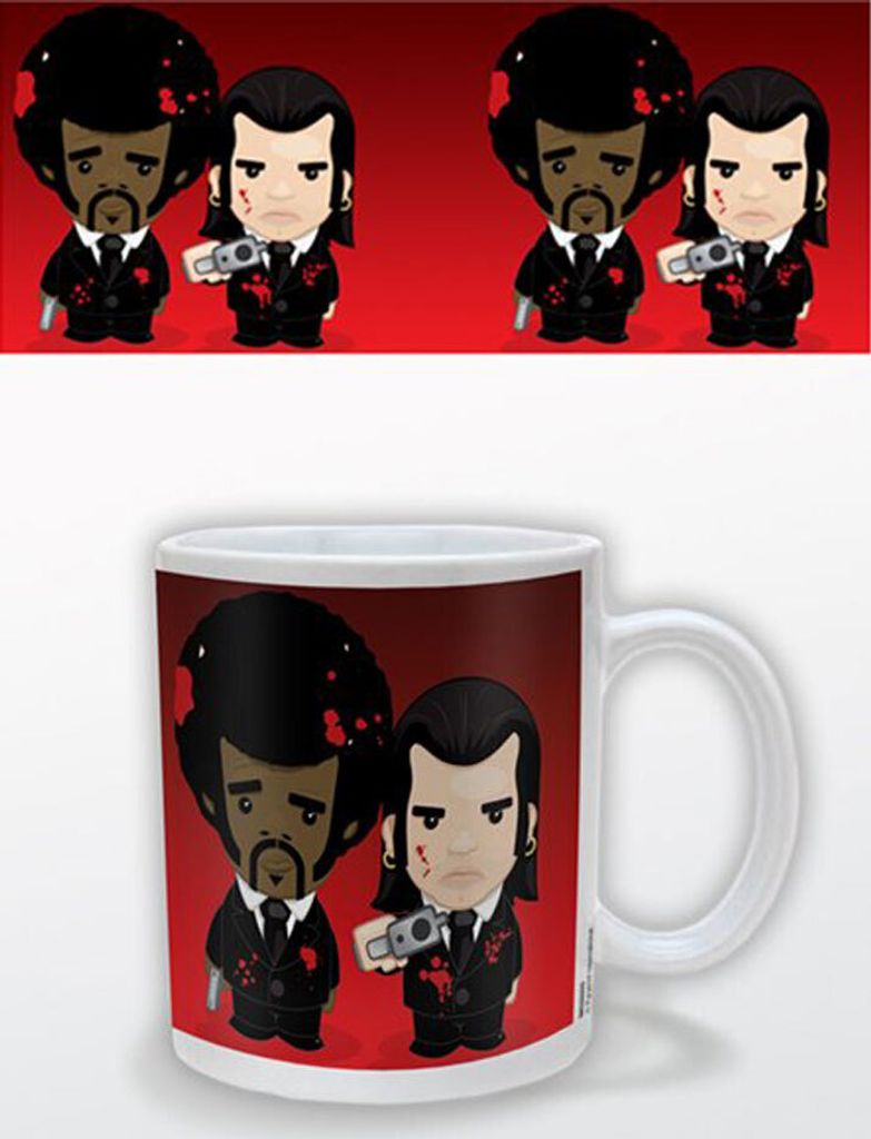 Pulp Fiction - Vincent & Jules - Keramik Tasse - Größe Ø8,5 Produktbild 