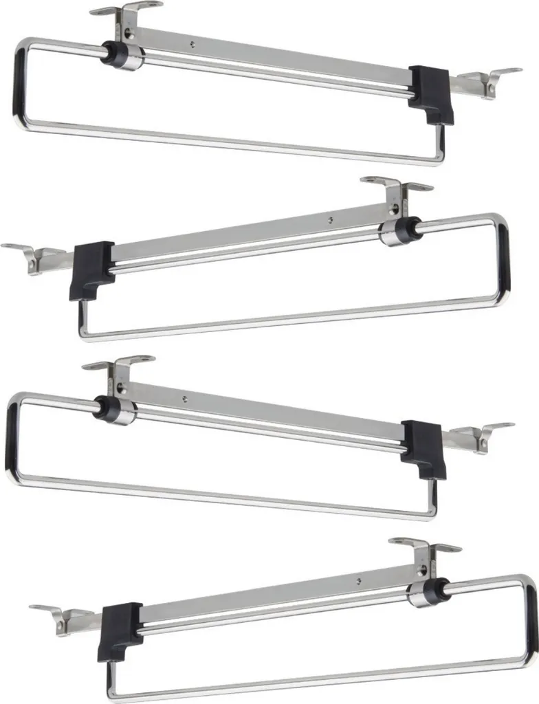 Set 4 Aste Appendiabiti Estraibili 30-55 cm | Soluzione Famiglia