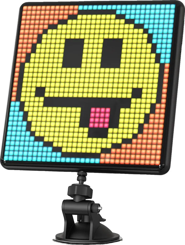 Écran Pixel Art 32x32 LED Noir : Personnalisez votre Déco via App Mobile