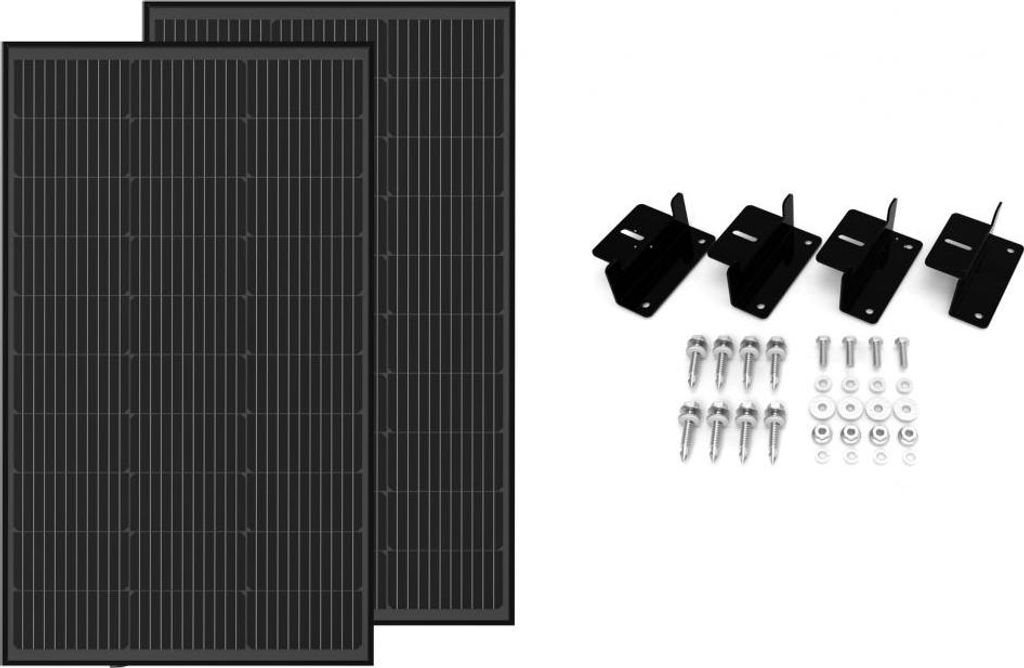 EcoFlow 100W - Starres Solarpanel (2 Stück) Produktbild 