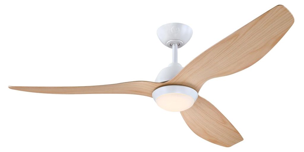 Energiespar Deckenventilator mit LED Beleuchtung und Produktbild 