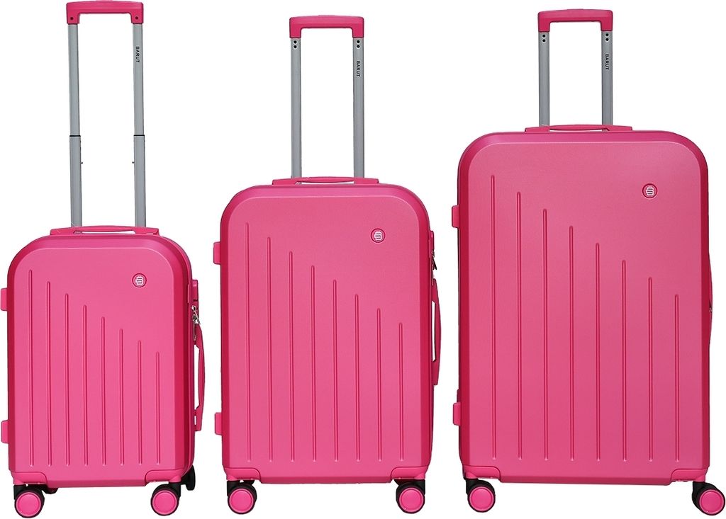 Barut Reisekofferset Ares 3-teilig Pink MS-19050