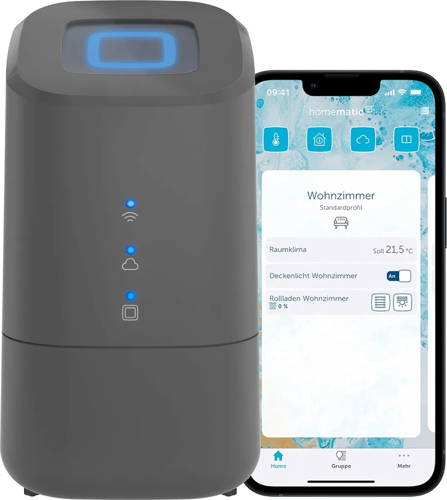 Centrale Homematic IP Anthracite - Solution contre le gaspillage d'énergie