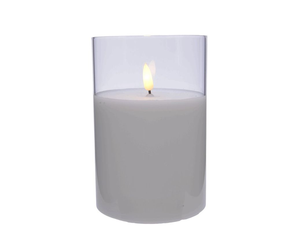 Svíčka vosková skleněná LED 15cm ws Obrázek produktu 