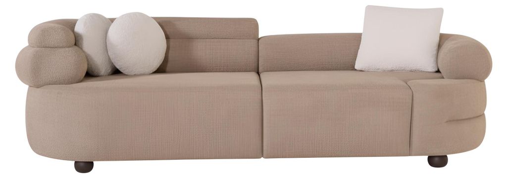 Designer Wohnzimmer Sofas Weiße Polstercouchen 2-er Set