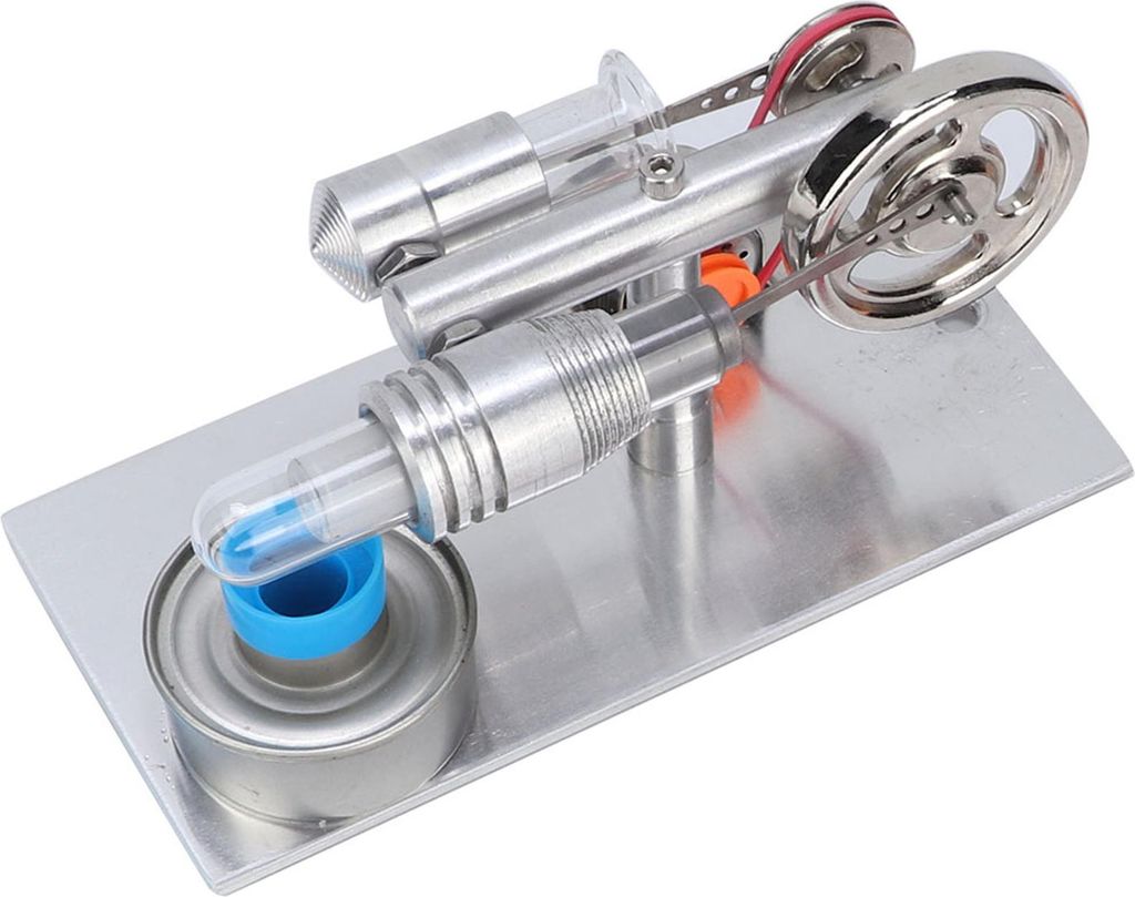 T-Typ-Ventilator-Stirlingmotor Miniatur-Heißluft-Stromgenerator Physiklabor-Lehrmodell