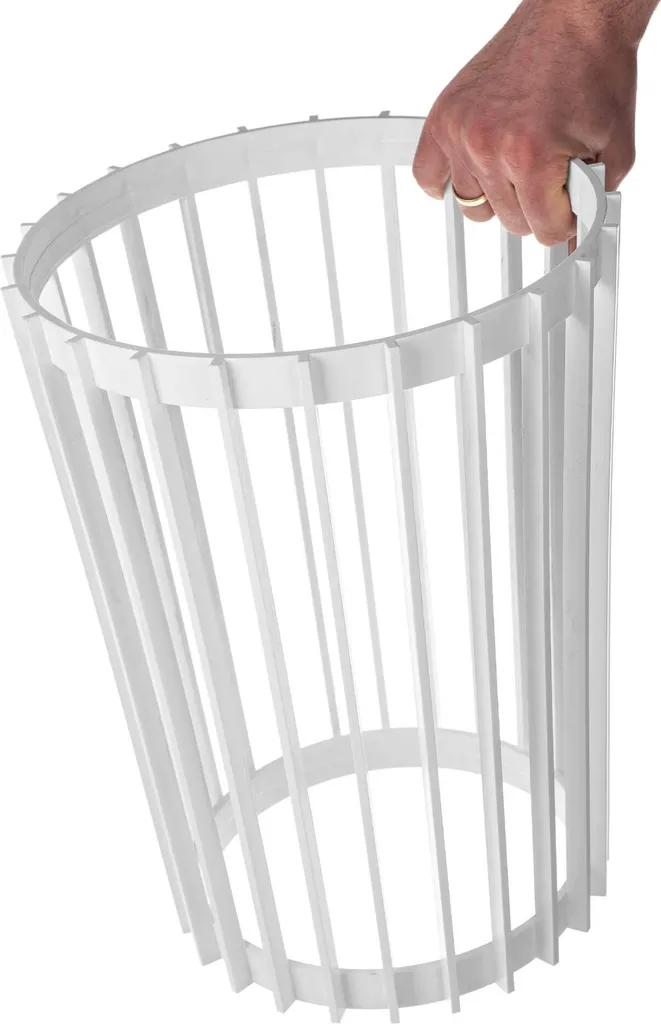 Support de fleurs double face Blanc 40cm - Tablette décorative KADAX - 10