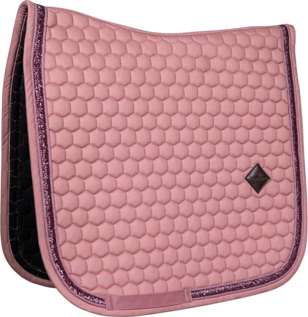 Kentucky Horsewear Saddle Pad Glitter Band Dressage, Farbe:Fuchsia, Größe:Full