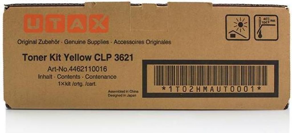 Utax 3621/4621, TA CLP3621, Gelb Toner, 4462110016