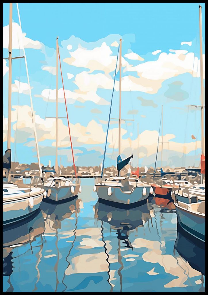 Plakat 70x100cm Kubistische Marina