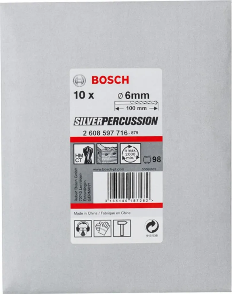 Smetti di faticare! Punta Silver Percussion 6x100mm per Cemento