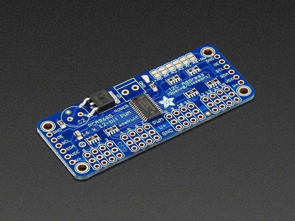 Adafruit 16-Kanal 12-bit PWM/Servo Treiber, PCA9685, I2C interface