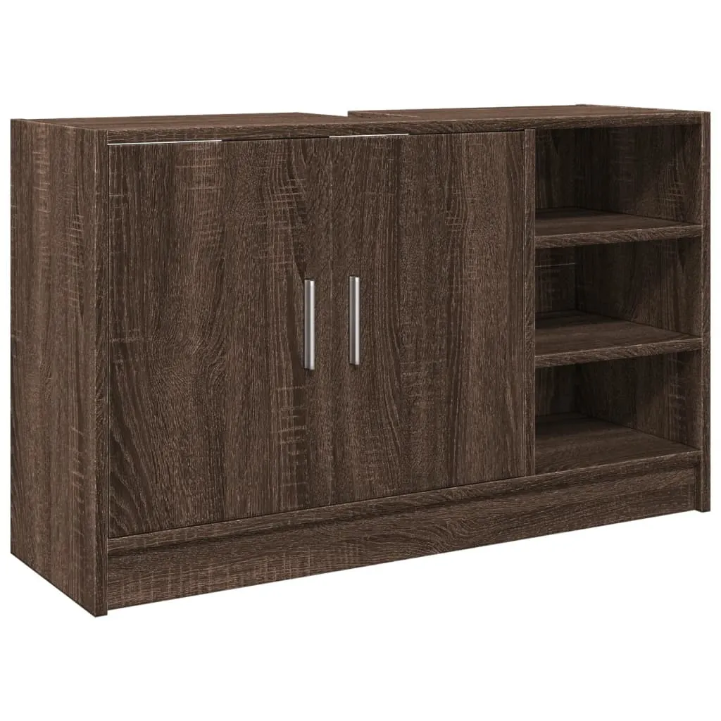 Mobile Lavabo SYFAX™ 90x29x55 Rovere Marrone | Montaggio Facile