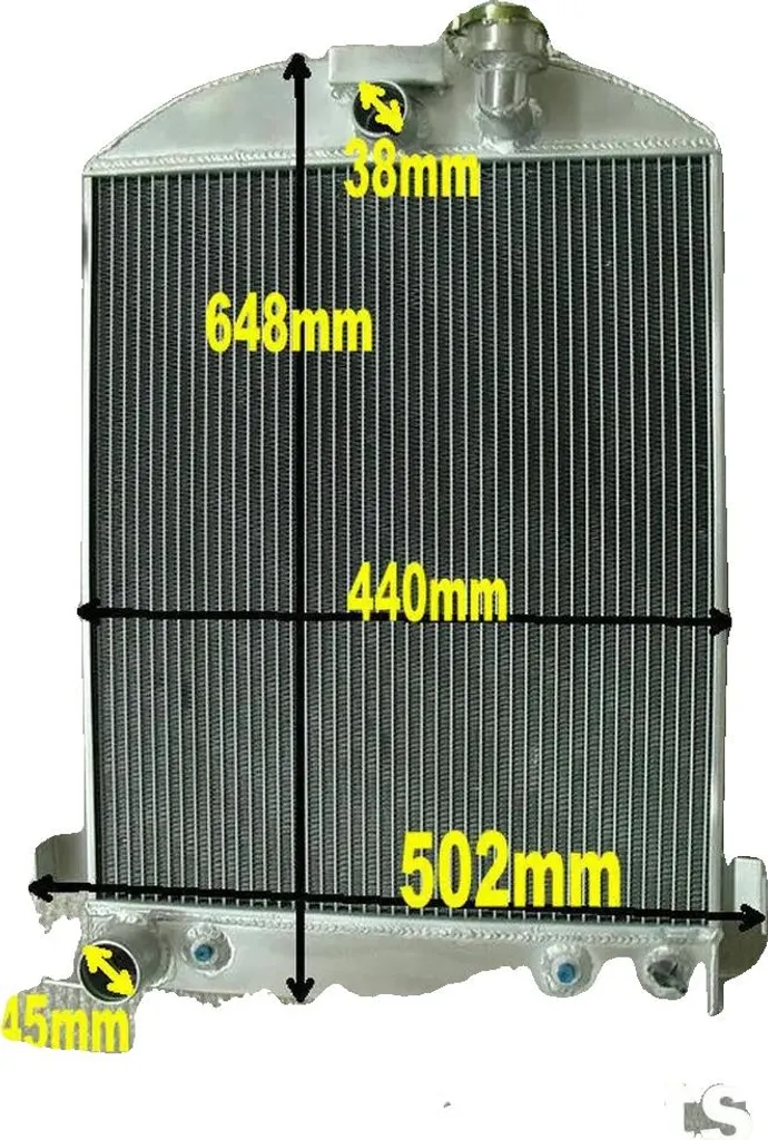 Radiateur alu 3 rangées ultra léger Ford Hi-Boy 1932 large 32 pouces