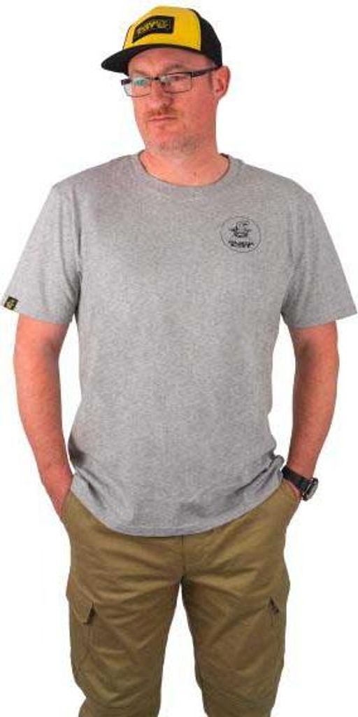 Black Cat Logo Kurzarm-t-shirt Grau XL Mann Grau XL