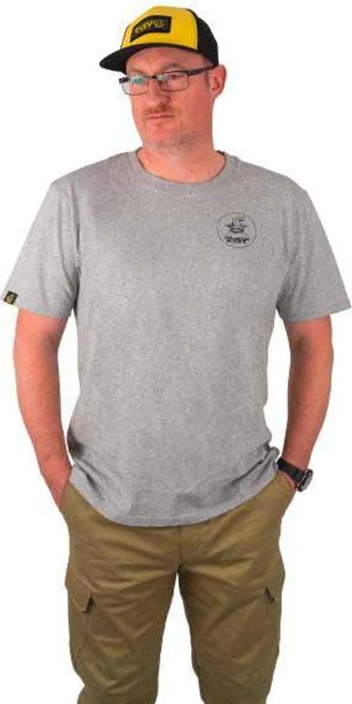 T-shirt de Sport et Loisirs Black Cat Gris XL Homme Manches Courtes