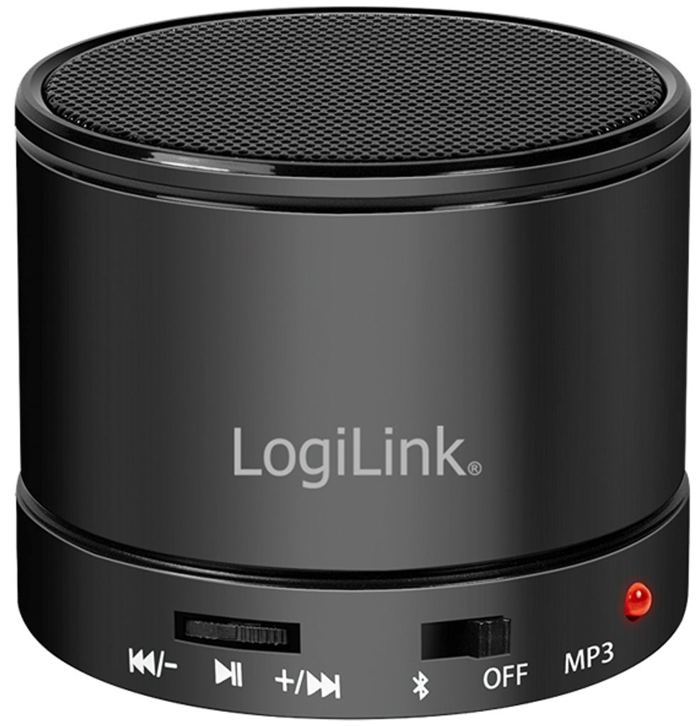 LogiLink Bluetooth Lautsprecher mit MP3-Player & FM Radio schwarz