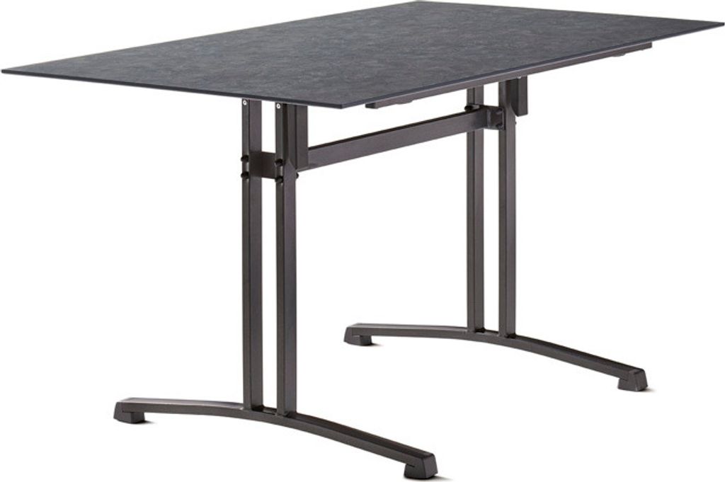 Sieger Gastro Tisch Polytec Säulenklappgestell 140x80 cm