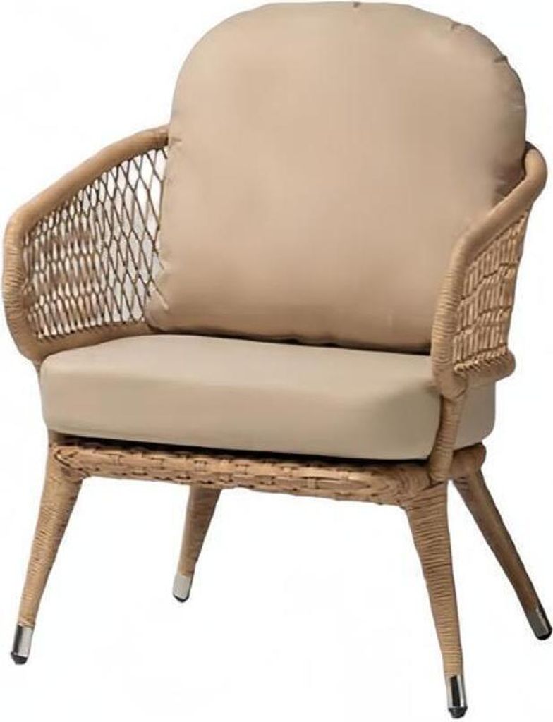 Sessel Beige Wohnzimmer Design Elegantes Möbel Modern 1 Sitzer Sessel Schön