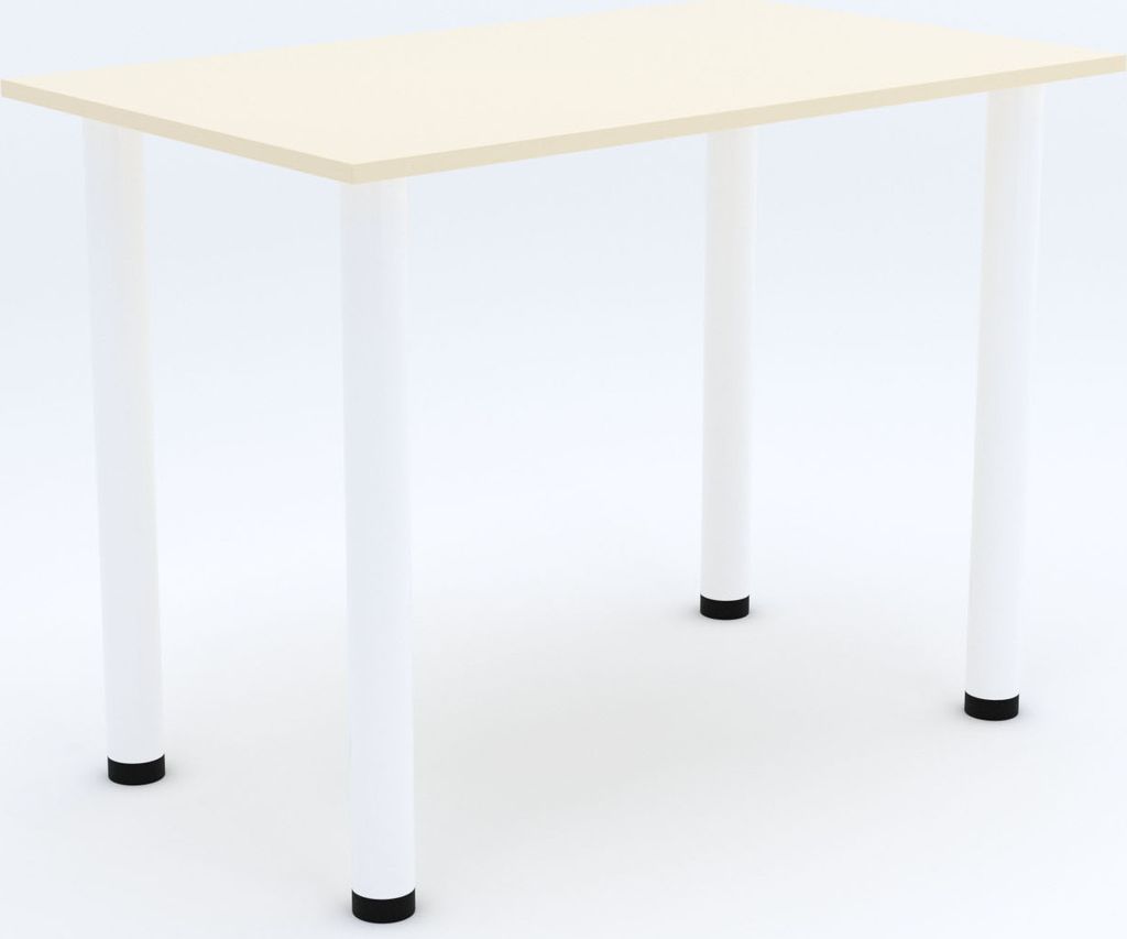 WHITE CRAFT | Esszimmertisch - Esstisch - Tisch Mit Chrombeinen Kuchentisch Burotisch