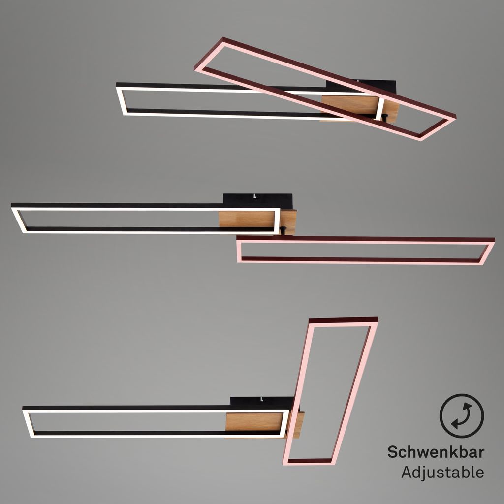 Lampa sufitowa LED BRILONER FRAME, zdalne sterowanie, Zdjęcie produktu 