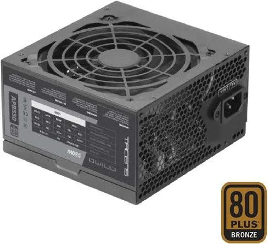 Alimentatore Tacens APB550B 550W ATX Black - Efficienza 80 Plus Bronze