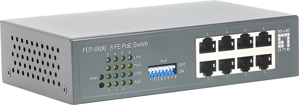 Switch Ethernet PoE LevelOne FEP-0800 avec budget total de 90W - 2