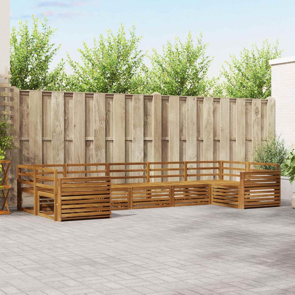 "Neues Produkt" Sofagarnituren - CLORIS - Terrassen-Sofa - 7 pcs - Natur Massivholz Akazie - Modern Gartensofas V1591