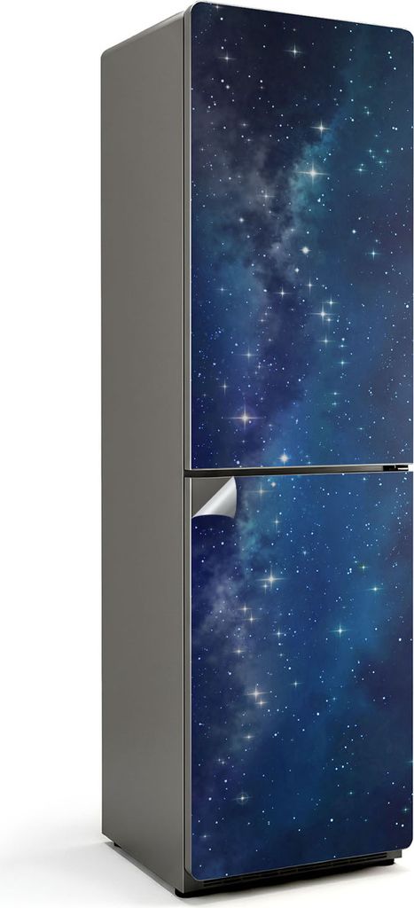 Abstrakte Wellenlinien – Kühlschrank Aufkleber – Klebefolie Kühlschrank – Kühlschrank Dekor – Kühlschrankfolie selbstklebend – Küche...