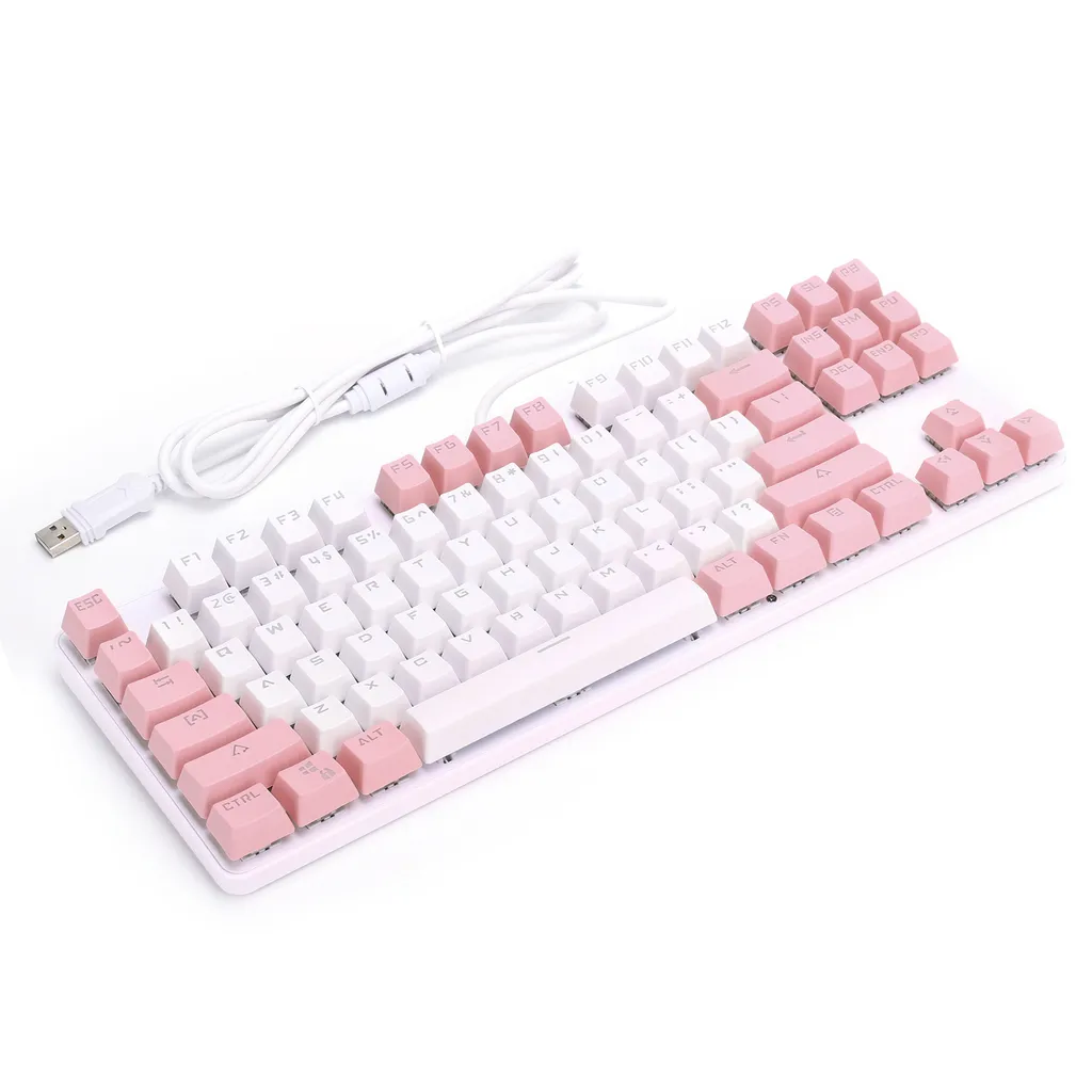Clavier mécanique rétroéclairé 87 touches format compact anti-ghosting
