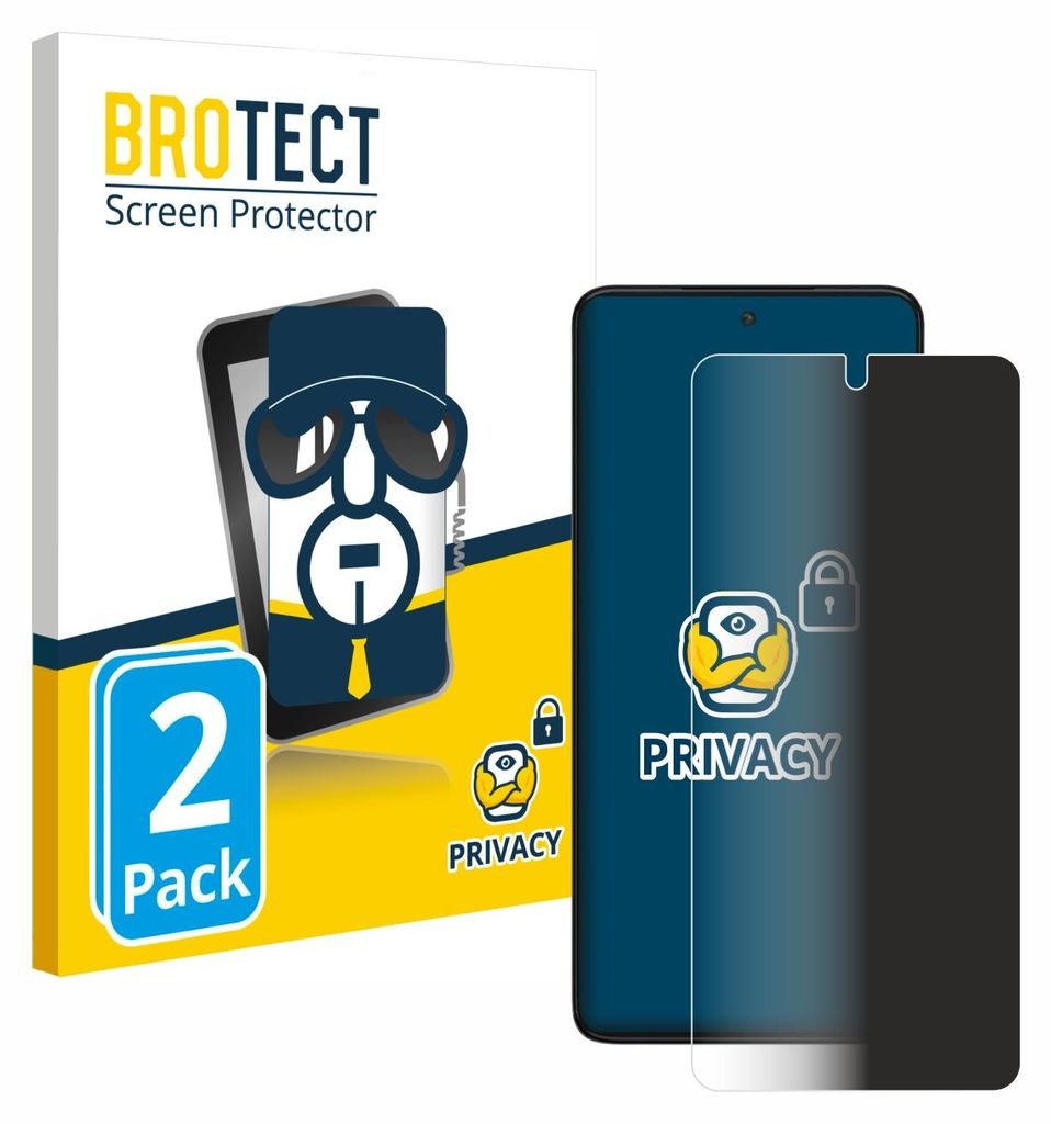 2x BROTECT Sichtschutzfolie für Motorola Edge 30 Anti-Spy Produktbild 