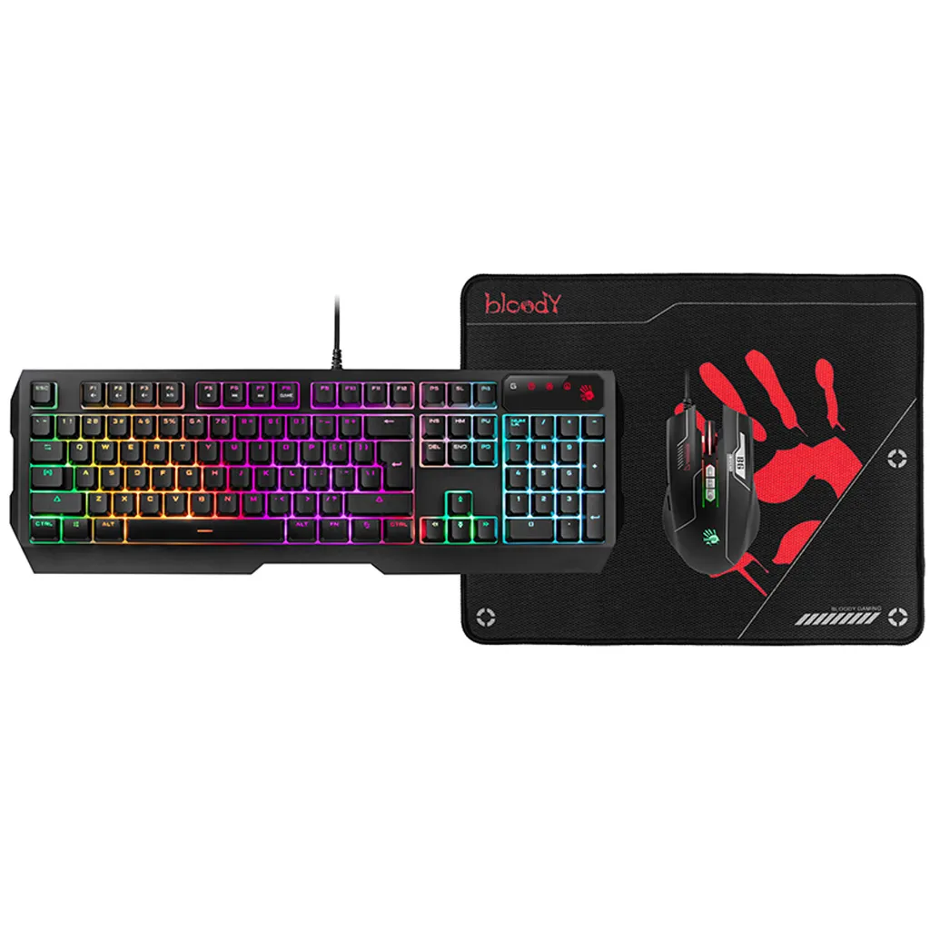 Pack de Jeu Complet B1700 A4TECH BLOODY pour Setup Gaming Performant USB