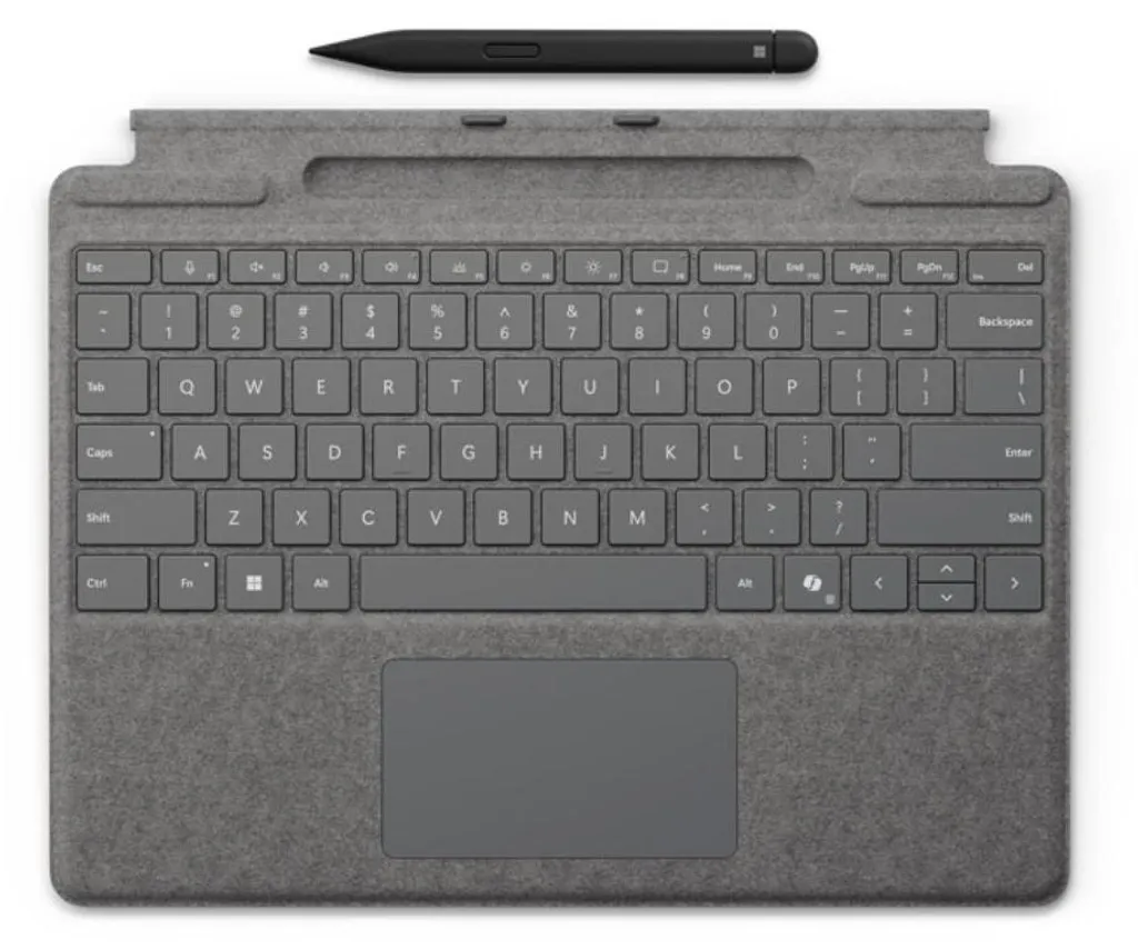 Clavier Microsoft Surface Type Cover avec Slim Pen Rechargeable Argent
