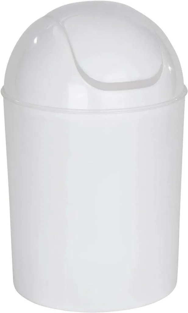 Poubelle compacte 6L blanche : gagnez de la place dans vos petits espaces