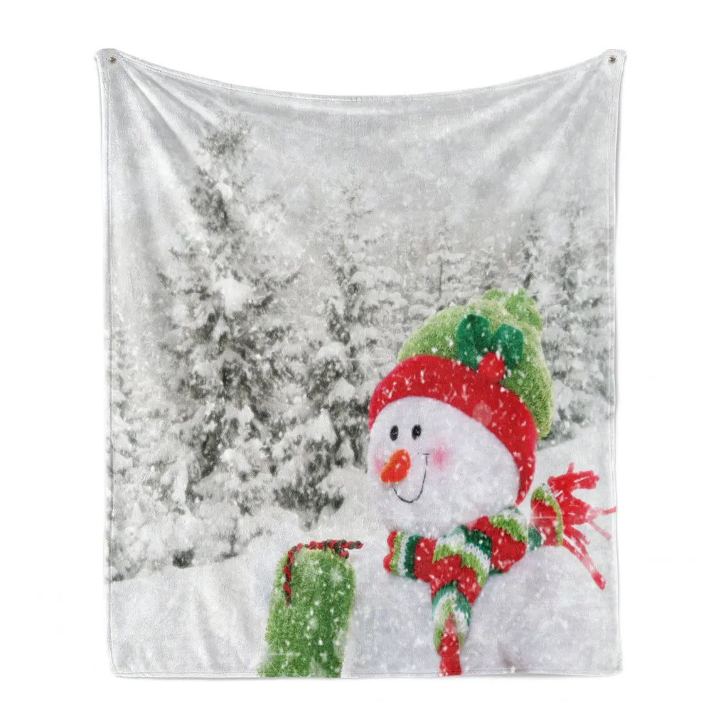 Coperta da Viaggio Natalizia ABAKUHAUS Pile Flanella 125x175