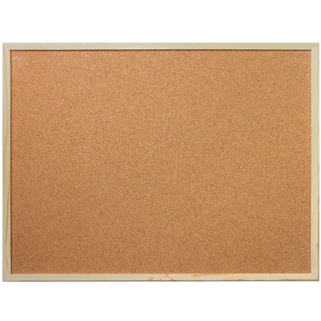 Praktische Korktafel für Notizen, Holzrahmen, braun, 60x80 cm