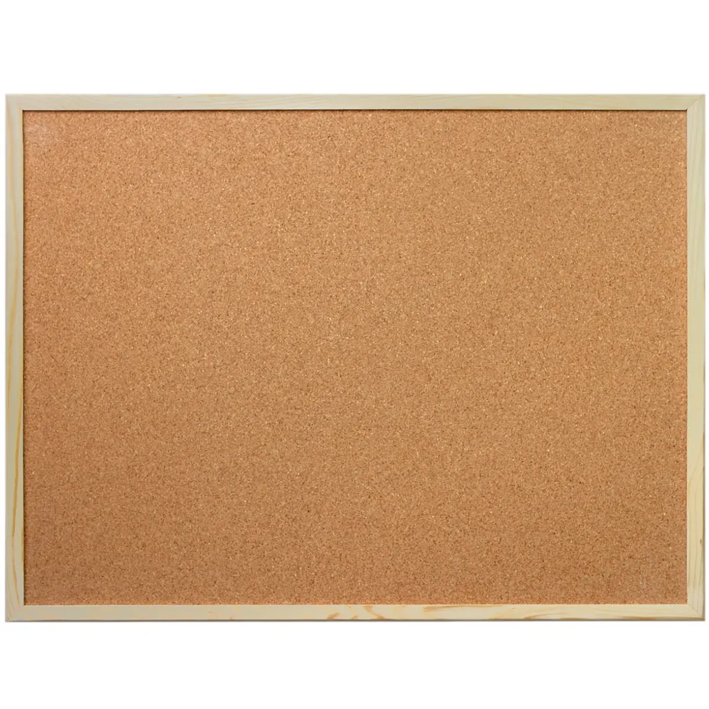 Pannello Sughero Design con Cornice Legno Naturale - Arredo Ufficio