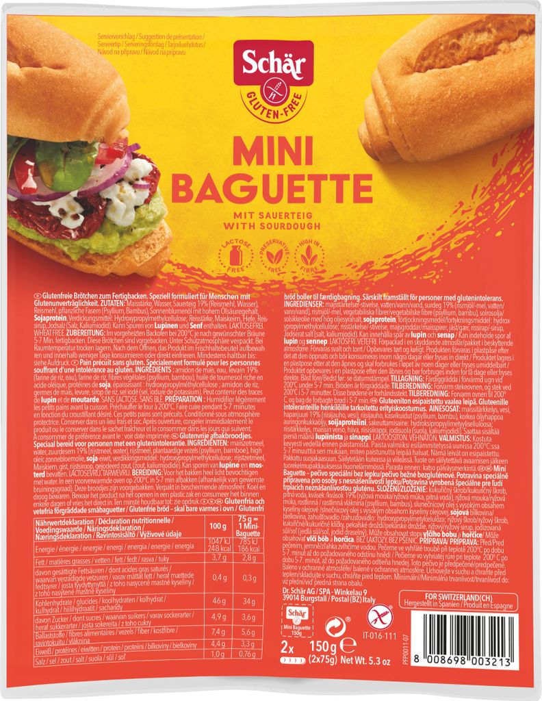 150G Mini Baguetteglutenfrei        Ds Produktbild 