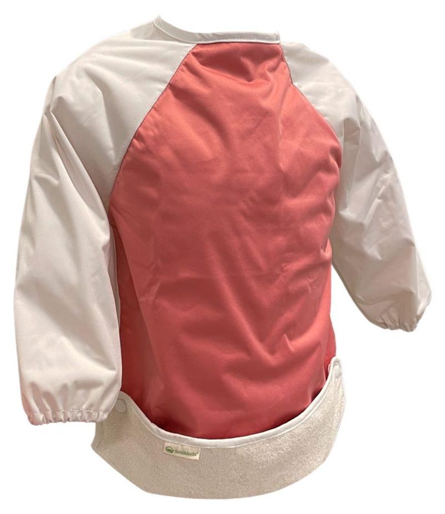 Smikkels Lätzchen mit Ärmeln - rosa - wasserabweisend und nachhaltig
