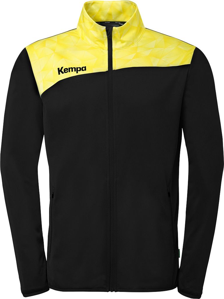 Athletics 29 Poly Jacke , Größe:M, Farben:schwarz/limonengelb